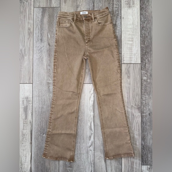PISTOLA Khaki High Rise Straight Jeans size 26 - Picture 2 of 7